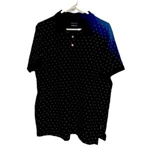 Kenneth Cole Men's Black Short Sleeve Polo Size Large